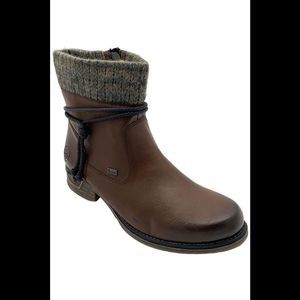 Rieker Women's Fee 40 Ankle Boots Brown/Graphite - Medium